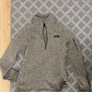 Patagonia Heathered Gray Fleece Pullover